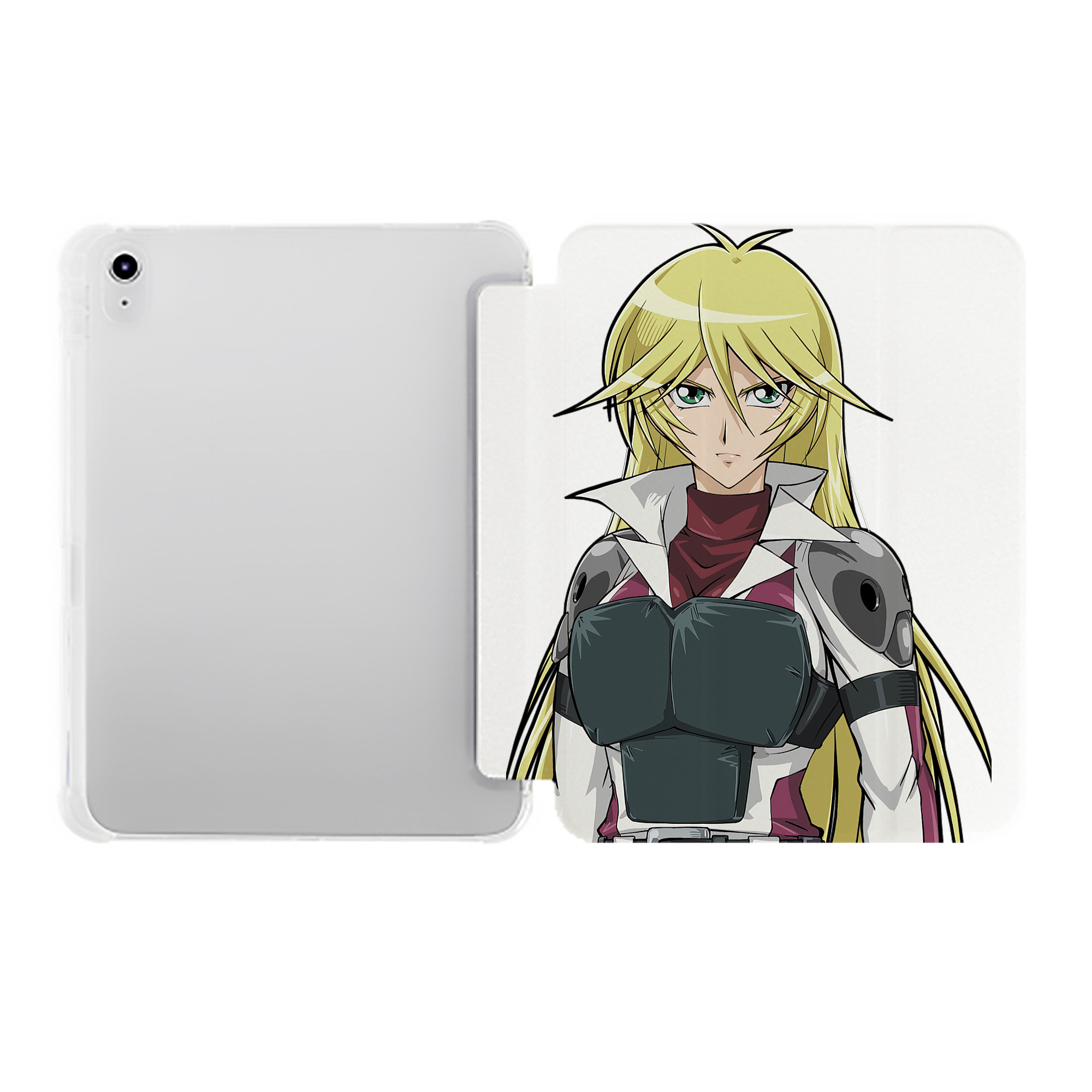 （画像用） 遊☆戯☆王 Yu-Gi-Oh! IPad ケース ペン収納付き 三つ折りスタンド PUレザー×シリコン 対応機種9.5/10.5/10.9インチ